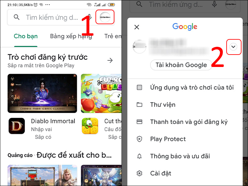 Truy cập vào CH Play